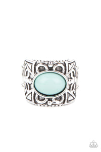 Bubbly Bonanza- Blue and Silver Ring- Paparazzi Accessories