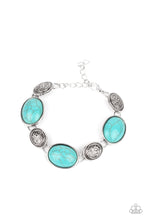 Load image into Gallery viewer, Cactus Country- Blue and Silver Bracelet- Paparazzi Accessories