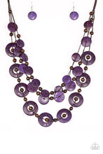 Load image into Gallery viewer, Catalina Coastin- Purple and Brown Necklace- Paparazzi Accessories