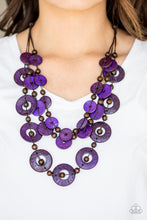 Load image into Gallery viewer, Catalina Coastin- Purple and Brown Necklace- Paparazzi Accessories