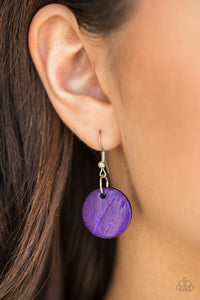 Catalina Coastin- Purple and Brown Necklace- Paparazzi Accessories