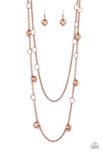 Load image into Gallery viewer, Chicly Cupid- Copper Necklace- Paparazzi Accessories