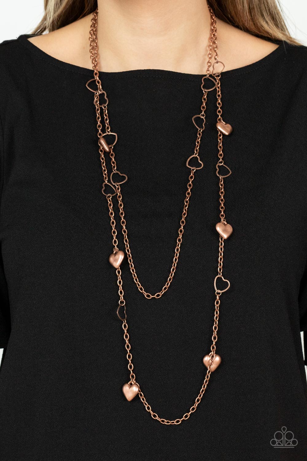 Chicly Cupid- Copper Necklace- Paparazzi Accessories