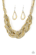 Load image into Gallery viewer, City Catwalk- Gold and Silver Necklace- Paparazzi Accessories
