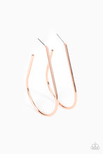 Load image into Gallery viewer, City Curves- Copper Earrings- Paparazzi Accessories