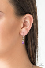 Load image into Gallery viewer, Colorful Cadence- Purple and Silver Necklace- Paparazzi Accessories