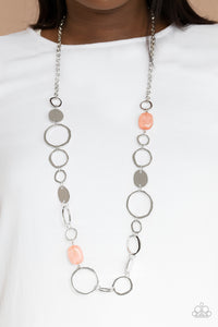 Colorful Combo- Orange and Silver Necklace- Paparazzi Accessories