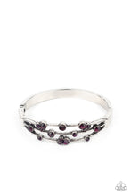 Load image into Gallery viewer, Cosmic Candescence- Purple and Silver Bracelet- Paparazzi Accessories
