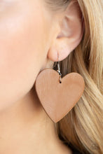 Load image into Gallery viewer, Country Crush- Brown and Silver Earrings- Paparazzi Accessories