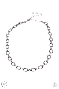 Craveable Couture- Gunmetal Necklace- Paparazzi Accessories