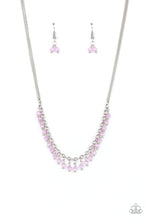 Load image into Gallery viewer, DEW A Double Take- Purple and Silver Necklace- Paparazzi Accessories