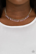 Load image into Gallery viewer, DEW A Double Take- Purple and Silver Necklace- Paparazzi Accessories