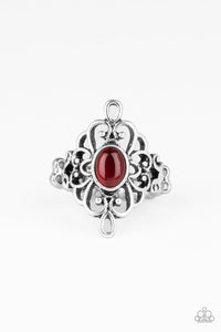 DEW Your Thing- Red and Silver Ring- Paparazzi Accessories
