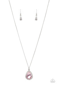 Duchess Decorum- Pink and Silver Necklace- Paparazzi Accessories