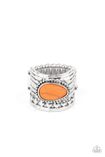 Load image into Gallery viewer, Eco Energy- Orange and Silver Ring- Paparazzi Accessories