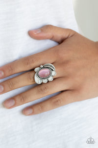 Fairytale Magic- Pink and Silver Ring- Paparazzi Accessories