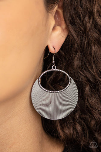 Fan Girl Glam- Gunmetal Earrings- Paparazzi Accessories