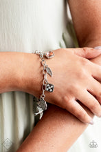 Load image into Gallery viewer, Fancifully Flighty- Multicolored Silver Bracelet- Paparazzi Accessories