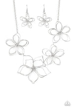 Load image into Gallery viewer, Flower Garden Fashionista- Silver Necklace- Paparazzi Accessories