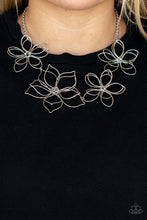 Load image into Gallery viewer, Flower Garden Fashionista- Silver Necklace- Paparazzi Accessories