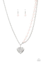 Load image into Gallery viewer, Forever In My Heart- Pink and Silver Necklace- Paparazzi Accessories