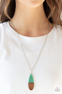 Going Overboard- Green and Brown Necklace- Paparazzi Accessories