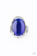 Load image into Gallery viewer, Happily Ever Enchanted- Blue and Silver Ring- Paparazzi Accessories
