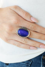 Load image into Gallery viewer, Happily Ever Enchanted- Blue and Silver Ring- Paparazzi Accessories