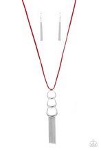 Load image into Gallery viewer, Industrial Conquest- Red and Silver Necklace- Paparazzi Accessories