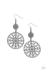 Mandala Eden- Gunmetal Earrings- Paparazzi Accessories