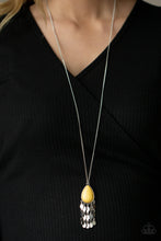 Load image into Gallery viewer, Musically Mojave- Yellow and Silver Necklace- Paparazzi Accessories