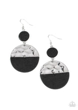 Load image into Gallery viewer, Natural Element- Black and Silver Earrings- Paparazzi Accessories