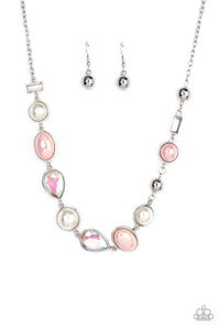 Nautical Nirvana- Pink and Silver Necklace- Paparazzi Accessories