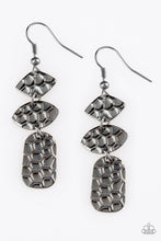 Load image into Gallery viewer, Nine To HIVE- Gunmetal Earrings- Paparazzi Accessories