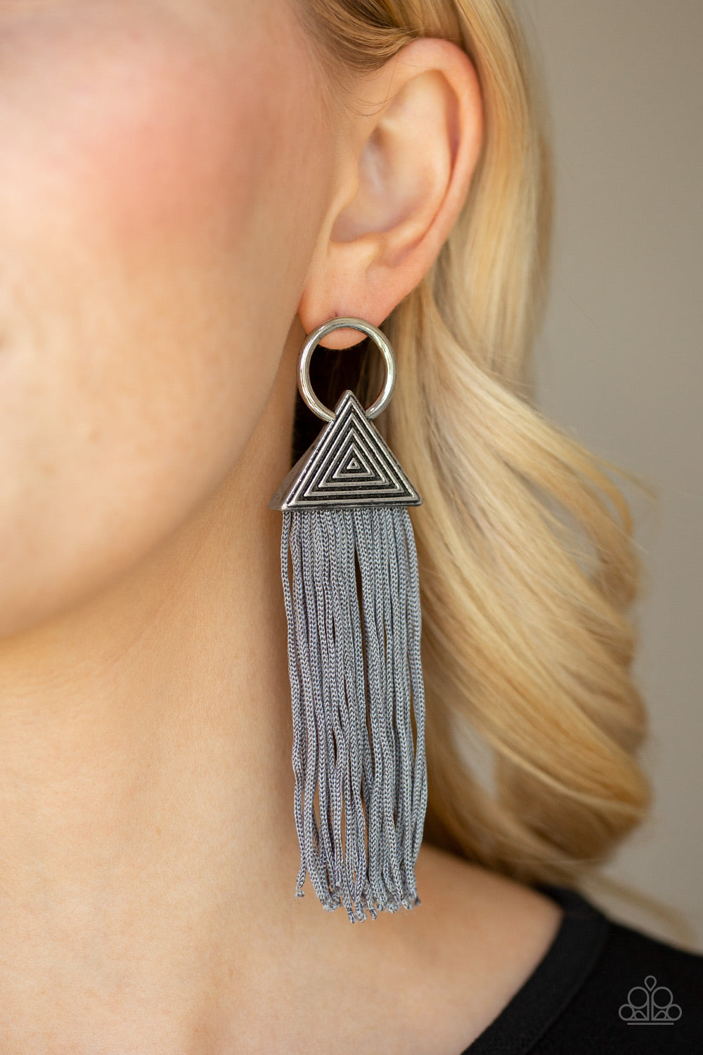 Oh My GIZA- Silver Earrings- Paparazzi Accessories