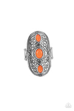 Load image into Gallery viewer, Promenade Paradise- Orange and Silver Ring- Paparazzi Accessories