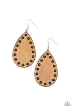 Load image into Gallery viewer, Rustic Refuge- Black and Brown Earrings- Paparazzi Accessories