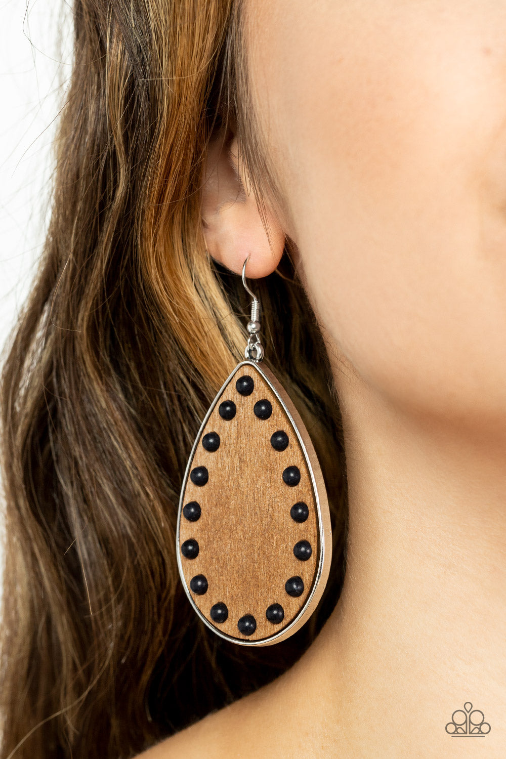 Apollo earrings, brown