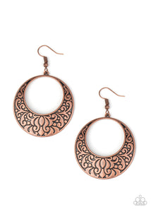 Secret Groves- Copper Earrings- Paparazzi Accessories