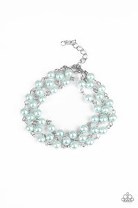 Stage Name- Blue and Silver Bracelet- Paparazzi Accessories