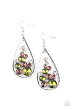 Load image into Gallery viewer, Tempest Twinkle- Multicolored Silver Earrings- Paparazzi Accessories