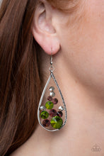 Load image into Gallery viewer, Tempest Twinkle- Multicolored Silver Earrings- Paparazzi Accessories