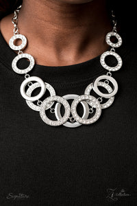 The Keila- White and Silver Necklace- Paparazzi Accessories
