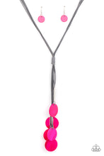 Load image into Gallery viewer, Tidal Tassels- Pink and Silver Necklace- Paparazzi Accessories