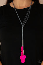 Load image into Gallery viewer, Tidal Tassels- Pink and Silver Necklace- Paparazzi Accessories