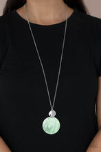 Load image into Gallery viewer, Tidal Tease- Green and Silver Necklace- Paparazzi Accessories