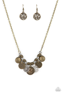 To Coin A Phrase- Brass Necklace- Paparazzi Accessories