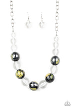 Load image into Gallery viewer, Torrid Tide- Yellow and Black Necklace- Paparazzi Accessories