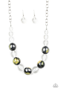 Torrid Tide- Yellow and Black Necklace- Paparazzi Accessories
