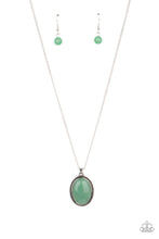 Load image into Gallery viewer, Tranquil Talisman- Green and Silver Necklace- Paparazzi Accessories